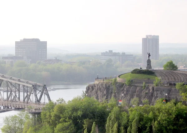 Ottawa veduta della statua di Samuel de Champlain 2008 — Foto Stock