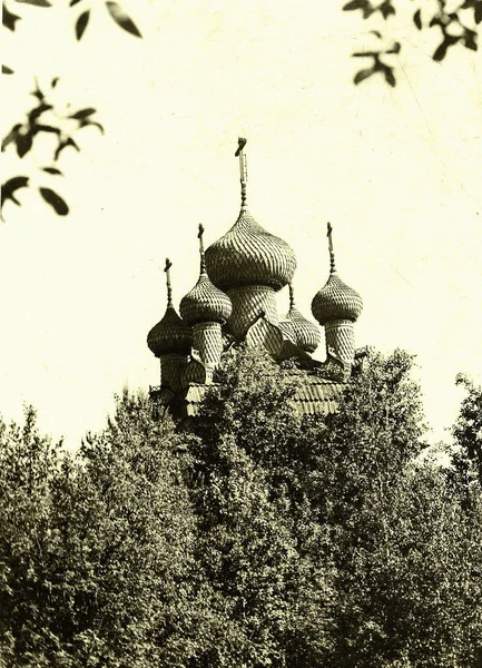 Solovki kupoler augusti 1990 — Stockfoto