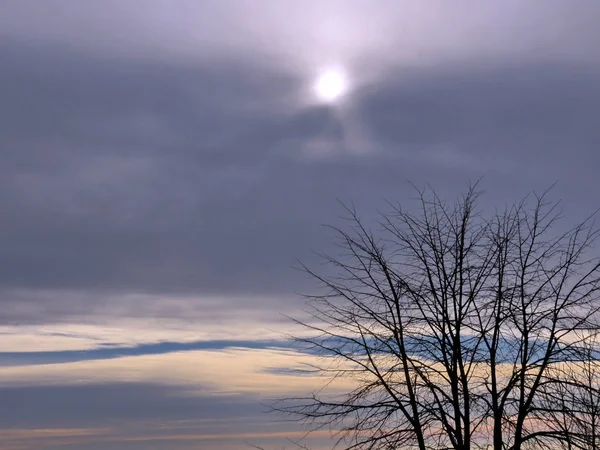 Lago di Toronto cielo invernale 2016 — Foto Stock