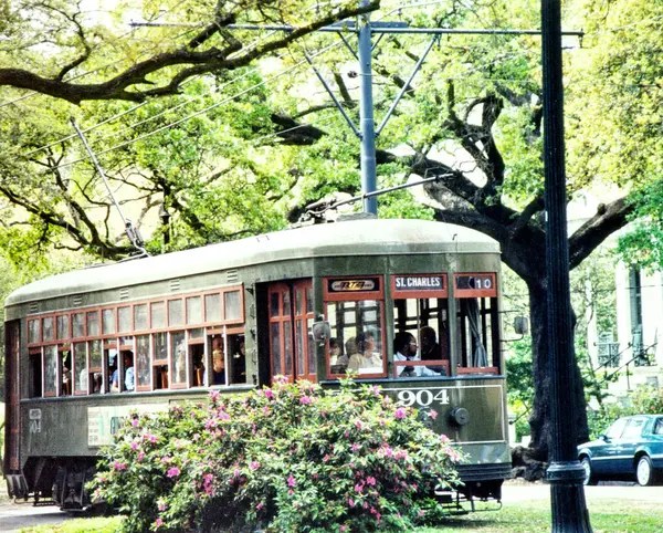 New Orleans tram maart 2002 — Stockfoto