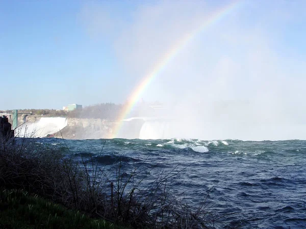 Niagara prawo Rainbow maja 2003 roku — Zdjęcie stockowe