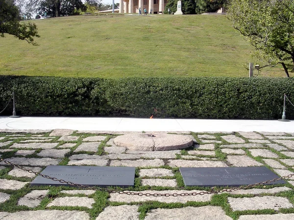 Arlington mezarlığı John ve Jacqueline Kennedy Grave Ekim 200 — Stok fotoğraf