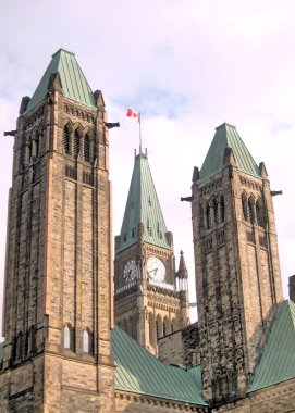 Ottawa Parlamento Towers Mayıs 2008
