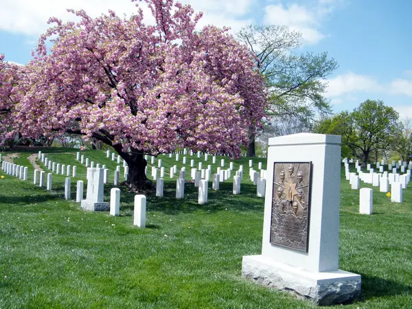 Memorial do Challenger do Cemitério de Arlington Abril 2010 — Fotografia de Stock