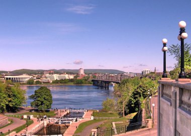 Ottawa görünümü nehir Mayıs 2008 ve kilitleri