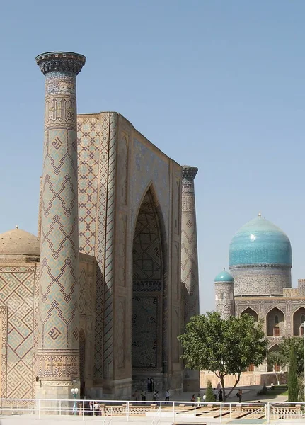 Samarkand Registan Ulugh-beg Madrasah 2007 — Stock Photo, Image
