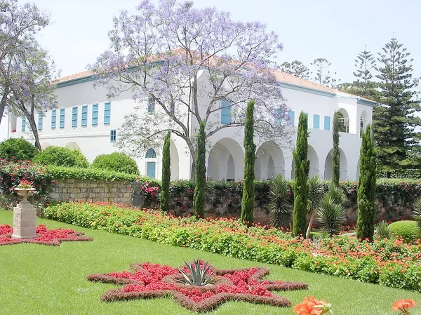 Akko Bahai tuinen Mansion van Bahji 2004 — Stockfoto