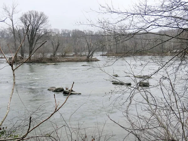 Potomac River våren 2017 — Stockfoto