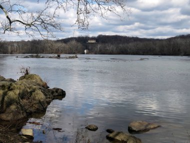Potomac Nehri bulutlu manzara 2017 