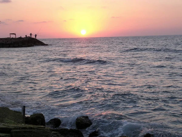 Haifa de zonsondergang 2003 — Stockfoto