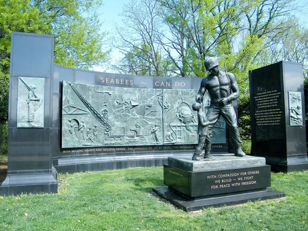 Arlingtonský hřbitov Seabees památník duben 2010 — Stock fotografie