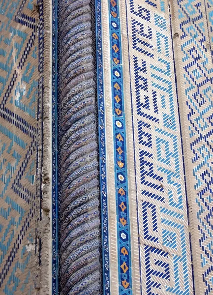 Samarkand bibi-khanim Detail der Dekoration 2007 — Stockfoto