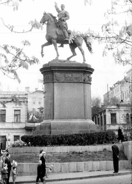 Kiev Nikolay Schors Monument 1964 — Stock Photo, Image