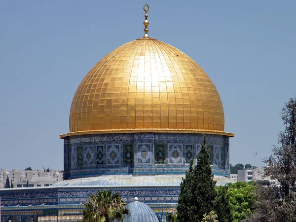 Jerusalén Cúpula de la Mezquita de Roca Mayo 2010 — Foto de Stock