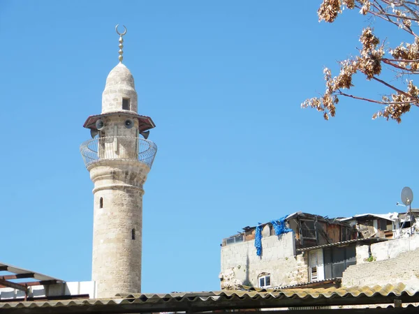 Jaffa minareten av Al-siksik moskén 2011 — Stockfoto