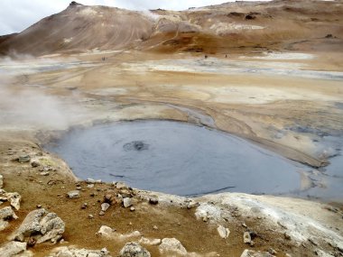İzlanda Hverir jeotermal alan mudpot 2017