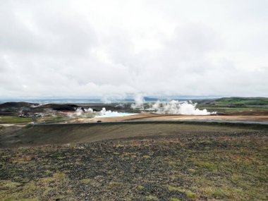 İzlanda Hverir jeotermal alan 2017 
