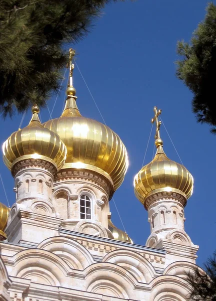 Jeruzalém kostel St. Maria Magdalena Domes 2008 — Stock fotografie