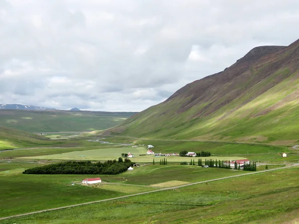Islândia a paisagem da Islândia do Norte em Blonduos 2017 — Fotografia de Stock
