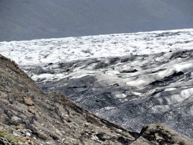  İzlanda Skaftafellsjokull Glacier Moraine 2017 görünümü