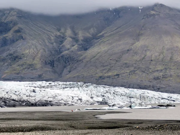 Izland a táj a Skaftafellsjokull gleccser Moraine 2 — Stock Fotó