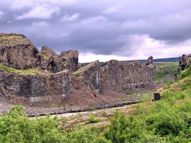 İzlanda Hljodaklettar manzara 2017