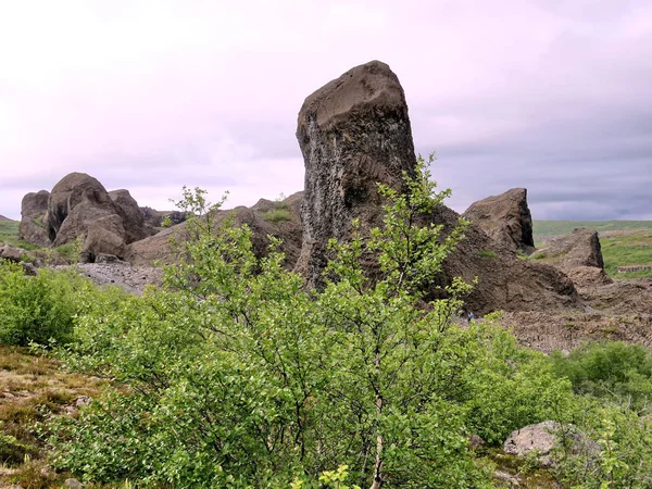 Island Hljodaklettar bazalt formationer 2017 — Stockfoto