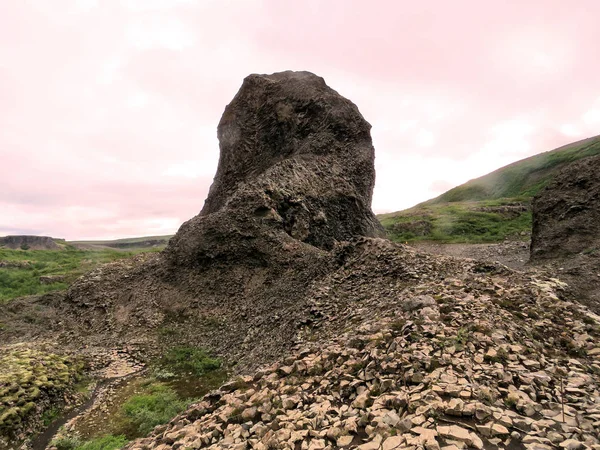 Islandia Hljodaklettar la formación de piedra 2017 — Foto de Stock