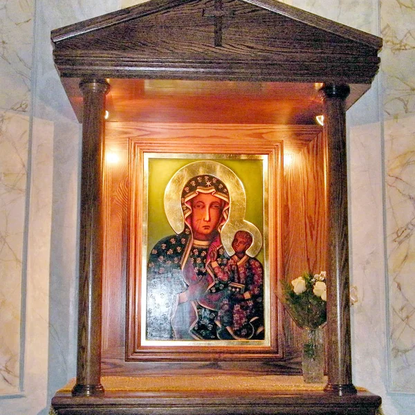 Jaffa Saint Peter Church the icon Madonna and Child 2011 — Stock Photo, Image