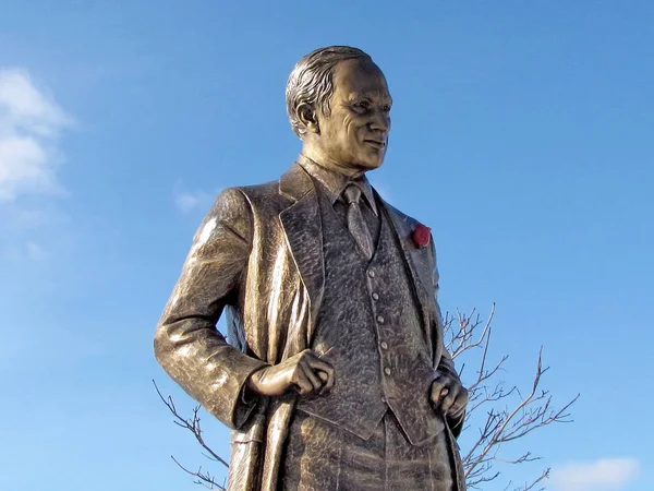 Estátua de Thornhill Pierre Trudeau 2013 — Fotografia de Stock