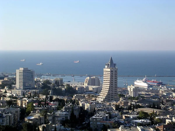 Haifa ciudad por el mar 2004 — Foto de Stock