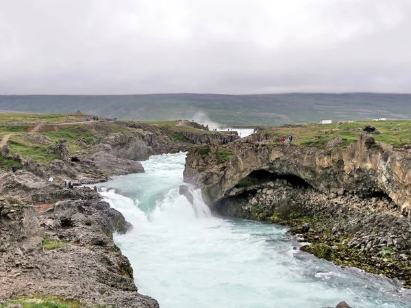Island die Landschaft mit dem Fluss Skjalfandafljot 2017 — Stockfoto