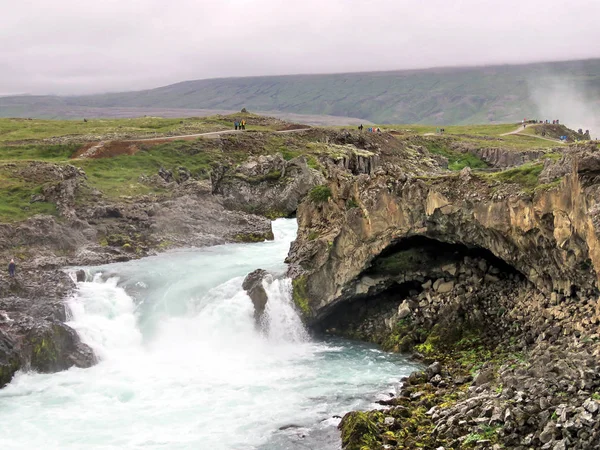 Islandia widok 2017 rzeki Skjalfandafljot — Zdjęcie stockowe