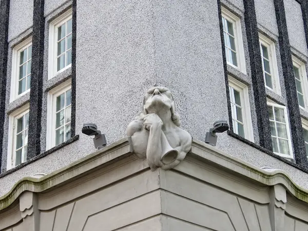 Islândia detalhe da casa no centro de Reykjavik 2017 — Fotografia de Stock