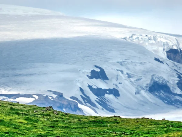 İzlanda Skaftafell Ulusal Parkı dağ 2017 — Stok fotoğraf