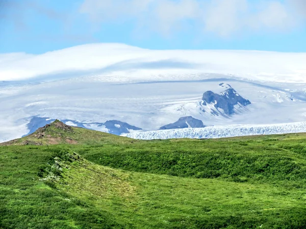 Island Skaftafell nationalpark utsikten över bergen 2017 — Stockfoto