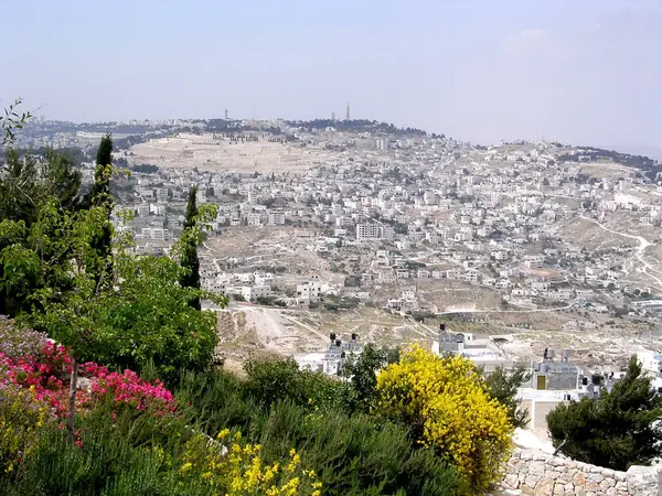 Вид на Иерусалим с набережной Хаас 2005 — стоковое фото