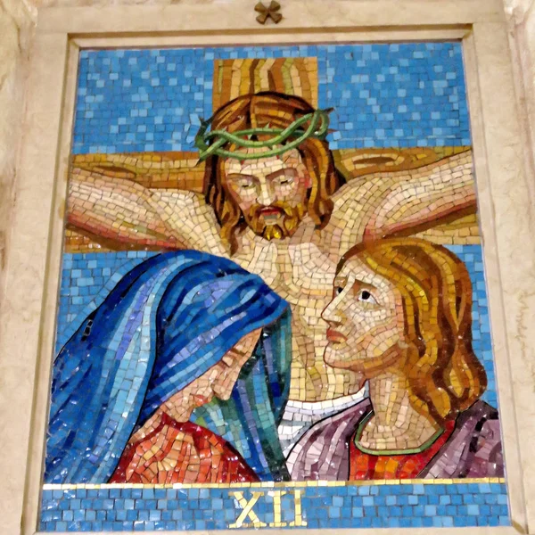 Dornberg st Ostern Baylonkirche 12. Station des Kreuzes 201 — Stockfoto