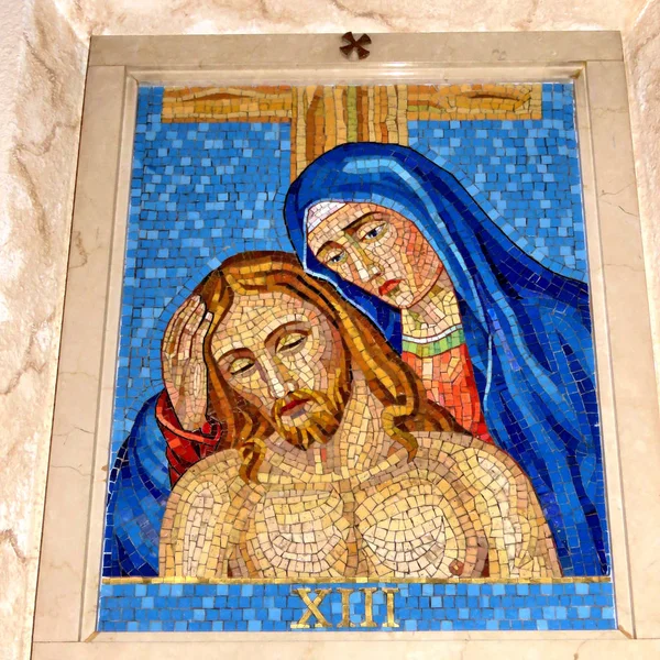 Thornhill St Paschal Baylon Church 13st Station of the Cross 201 — Stock Photo, Image