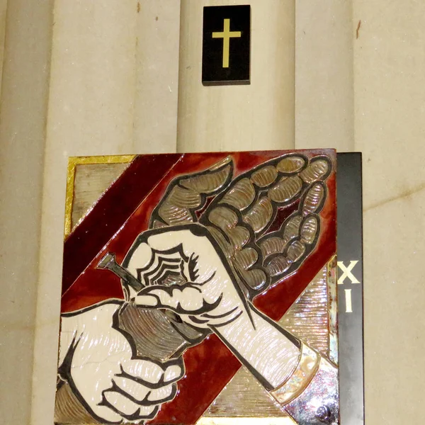 Toronto St James Cathedral 11st Station of the Cross 2016 — Stock Photo, Image