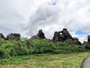 İzlanda manzara Dimmuborgir 2017