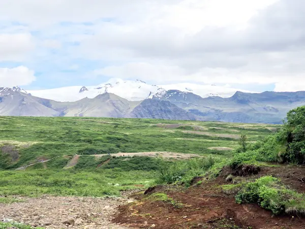 IJsland het uitzicht Hvannadalshnukur bergen 2017 — Stockfoto