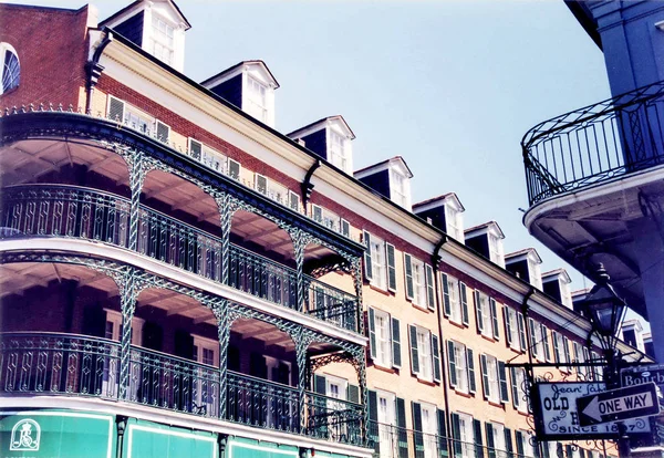 La Nouvelle-Orléans anciens balcons Mars 2002 — Photo