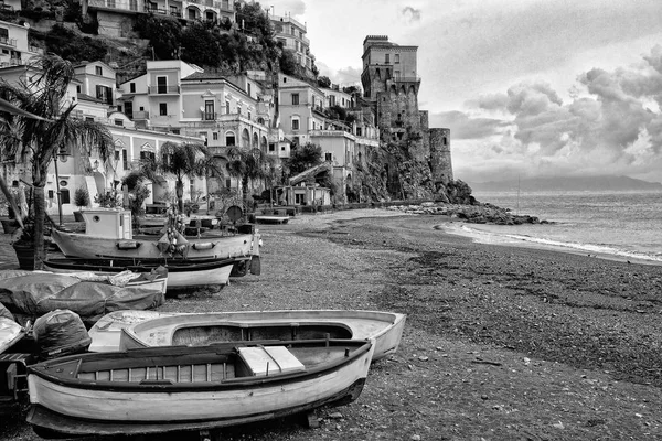 Cetara (SA) village d'Italie Monochrome — Photo