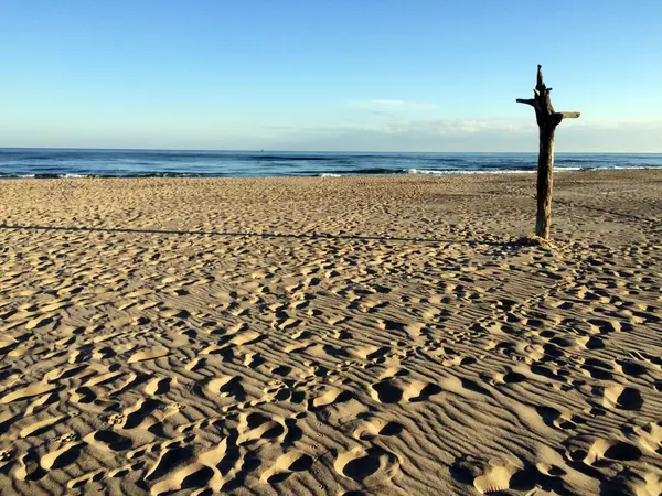 Praia solitária do Mar Báltico — Fotografia de Stock