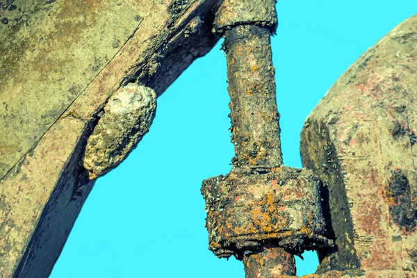 Rudder of an old ship — Stock Photo, Image