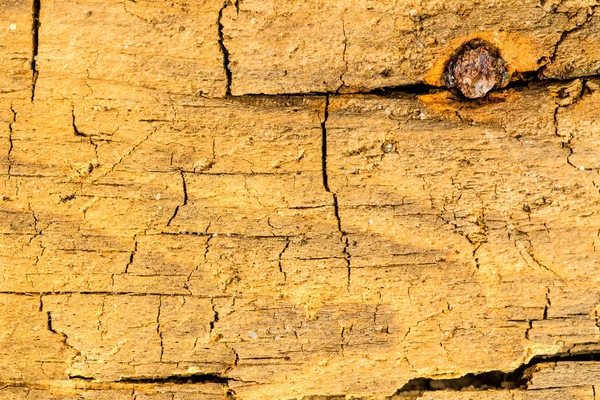 Gamla planka med textur och knothole — Stockfoto