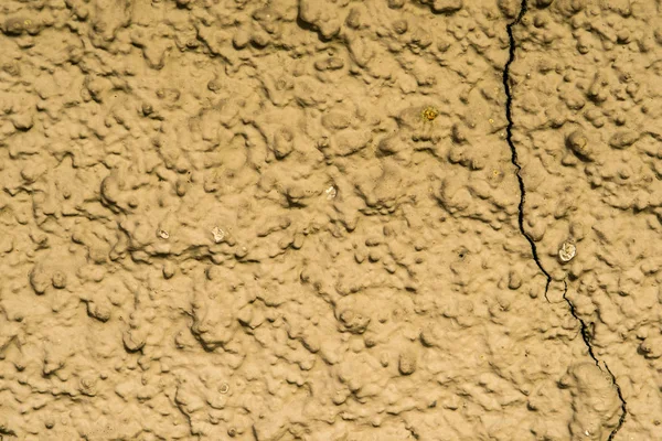 Стена из бетона с коричневым покрытием — стоковое фото