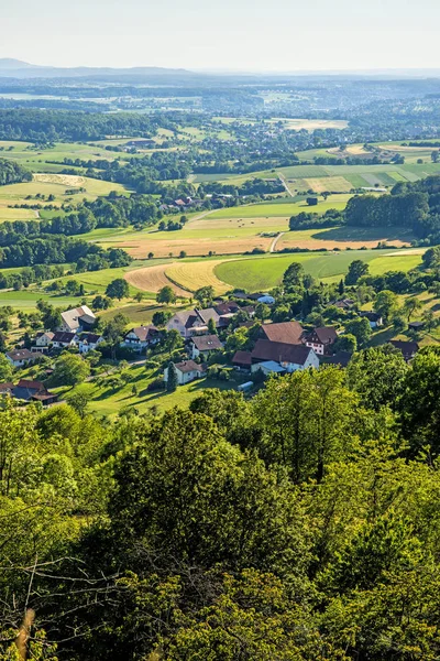 Swabian Alb için panoramik görünüm