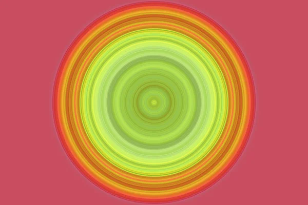 Kreis, Linien in grün, gelb und rot — Stockfoto